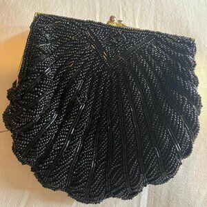 Beaded Scalloped Special Occasion Clutch